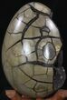 Septarian Dragon Egg Geode With Removable Section #33722-2